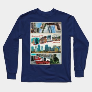 Greetings from Oslo in Norway Vintage style retro souvenir Long Sleeve T-Shirt